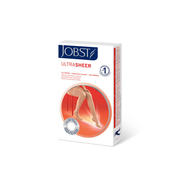 Load image into Gallery viewer, JOBST Women&#39;s Ultrasheer Thigh High Lace 15-20 mmHg Closed Toe
