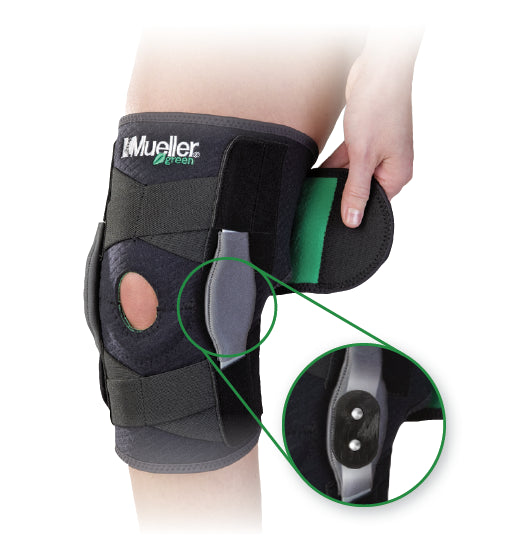 Mueller Adjustable Hinged Wraparound Knee Brace.