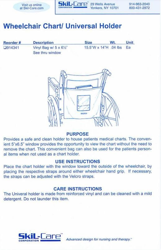 Load image into Gallery viewer, SkiL-Care Wheelchair Chart Holder
