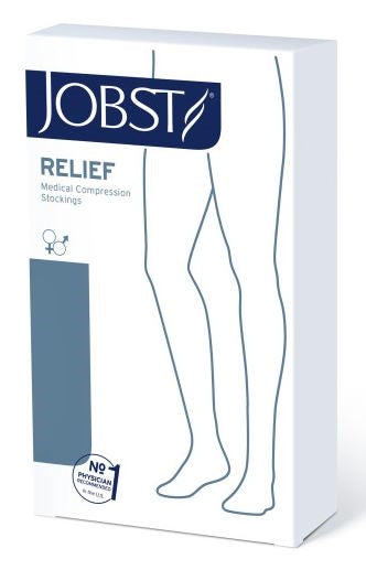 Load image into Gallery viewer, JOBST Relief Compression Stockings 15-20 mmHg Waist High Open Toe Petite
