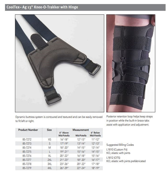 Corflex Cooltex™ AG 13” Knee-O-Trakker with Hinge