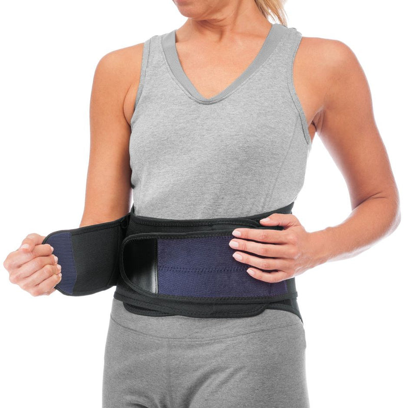 Load image into Gallery viewer, Mueller Lumbar Back Brace W/Removable Pad Black
