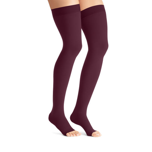 JOBST® Maternity Opaque Thigh High Compression Stockings, 20-30 mmHg, Open Toe