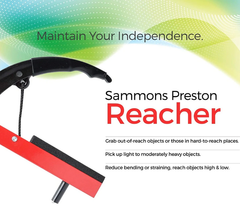 Load image into Gallery viewer, Sammons Preston Reacher, Blue, 26 Inch, Grabber, Reaching /Dressing Tool# 920561
