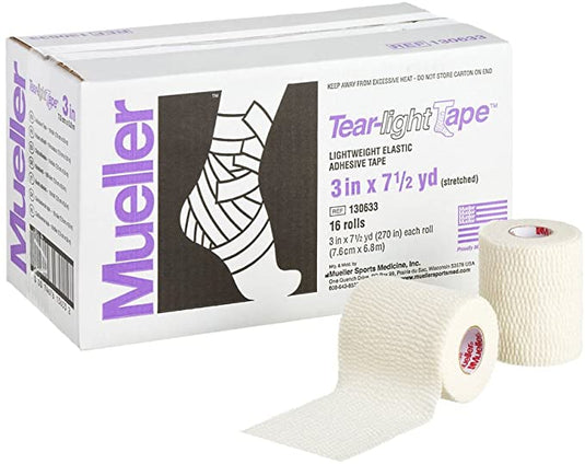 Mueller Tear-Light Tape, Lightweight Elastic Adhesive Tape