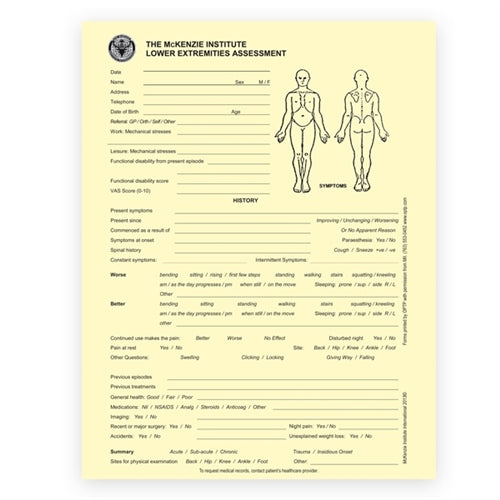 Load image into Gallery viewer, OPTP Upper/Lower Extremities Assessment Forms
