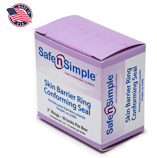 Safe n' Simple Conforming Skin Barrier Ring Adhesive Seals, 10 Rings/Box