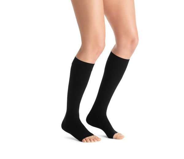 Load image into Gallery viewer, JOBST Women&#39;s Opaque Softfit Knee High 30-40 mmHg Open Toe
