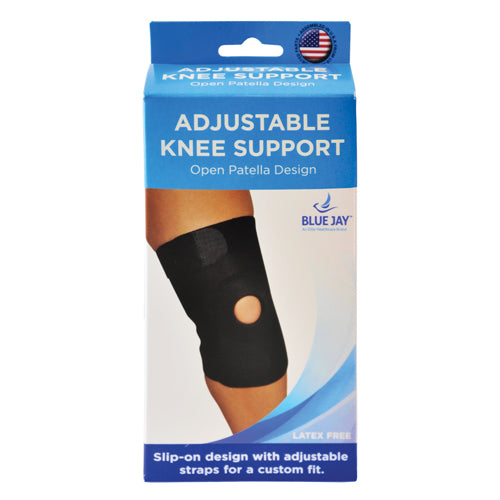 Load image into Gallery viewer, Blue Jay Adjustable Knee Support, Open Patella Design
