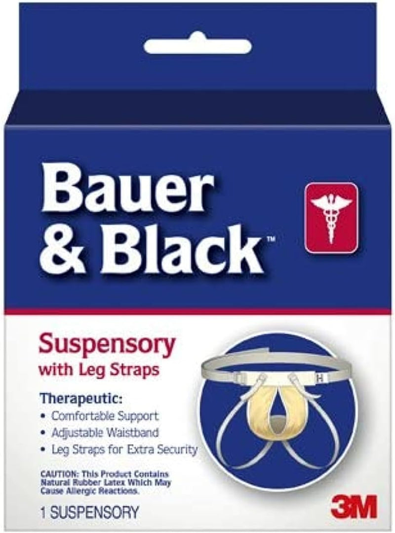 Load image into Gallery viewer, 3M Bauer&amp;Black™ 0-2 Scrotal Support Suspensory w/ Leg Straps, Medium, White
