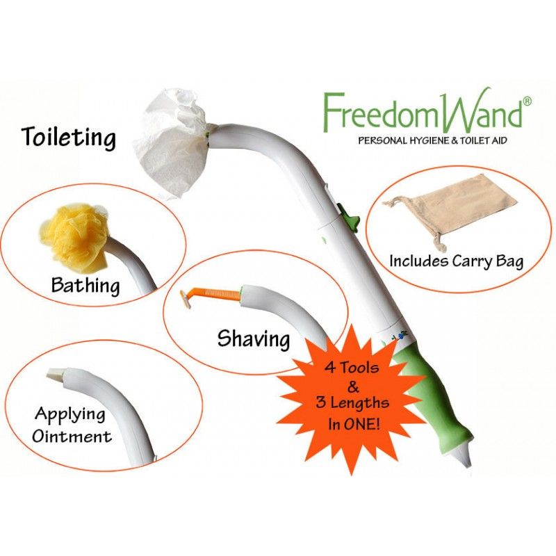 Load image into Gallery viewer, Freedom Wand Personal Hygiene &amp; Bathroom Aid Toilet Tissue Tool OLDER VERSION
