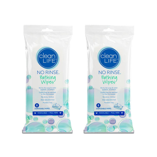 CleanLife No Rinse® Bathing Wipes