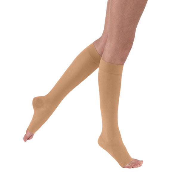 Load image into Gallery viewer, JOBST Women&#39;s Ultrasheer Knee High Classic 15-20 mmHg Open Toe
