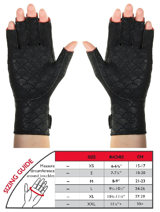 Thermoskin Premium Arthritic Gloves, Black, 1 Pair