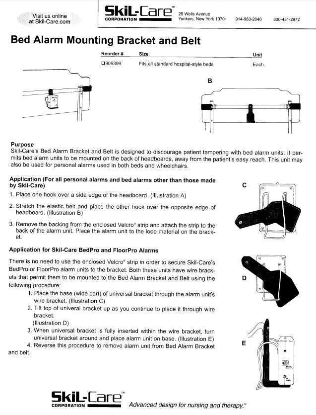 Load image into Gallery viewer, SkiL-Care Bed Alarm Mounting Bracket and Belt
