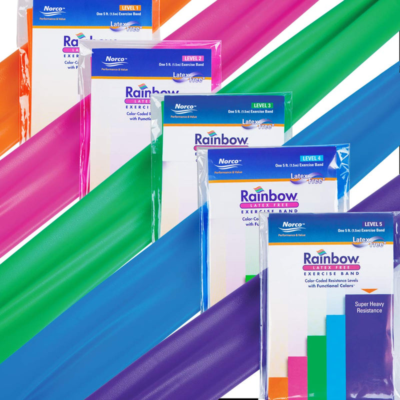 Load image into Gallery viewer, Rainbow™ Latex-Free Exercise Bands Multi-Packs
