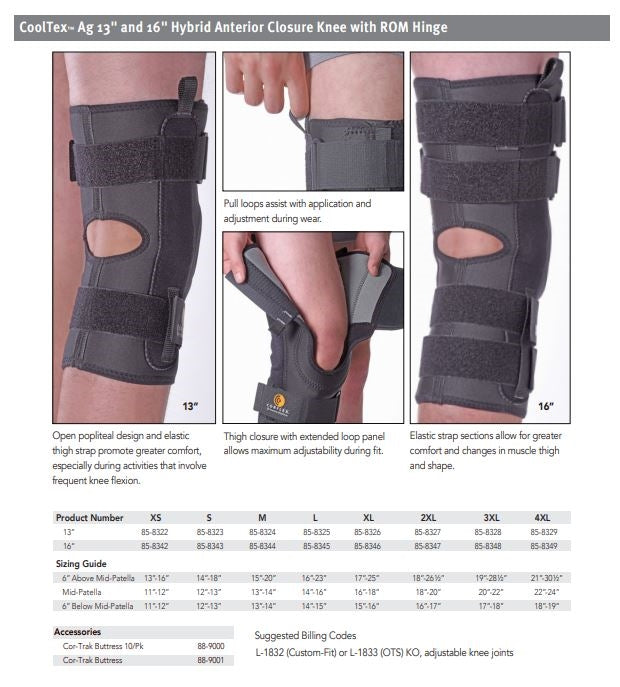 Load image into Gallery viewer, Corflex Cooltex™ AG Hybrid Knee with ROM Hinge
