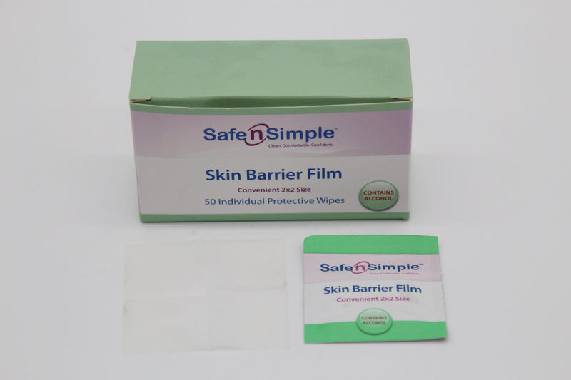 Load image into Gallery viewer, Safe n&#39; Simple Skin Barrier Wipes 2&quot; x 2&quot; with Alcohol 50 ct
