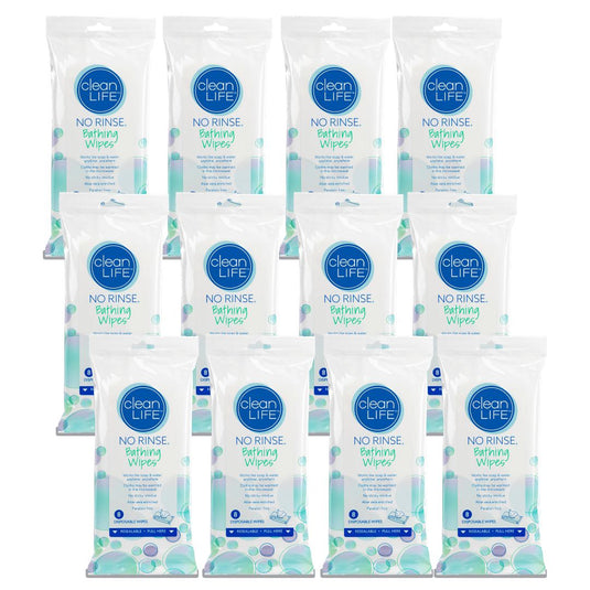 CleanLife No Rinse® Bathing Wipes