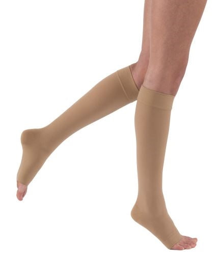 Load image into Gallery viewer, JOBST Relief Compression Stockings 20-30 mmHg Pet Knee High Silicone Dot Band OT
