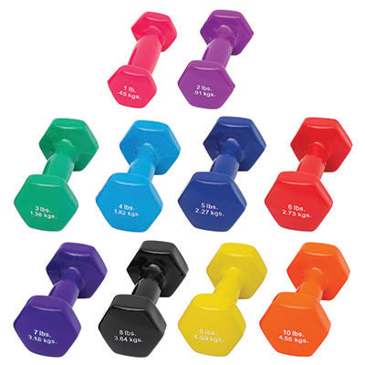 Load image into Gallery viewer, CanDo Vinyl Coated Dumbbells
