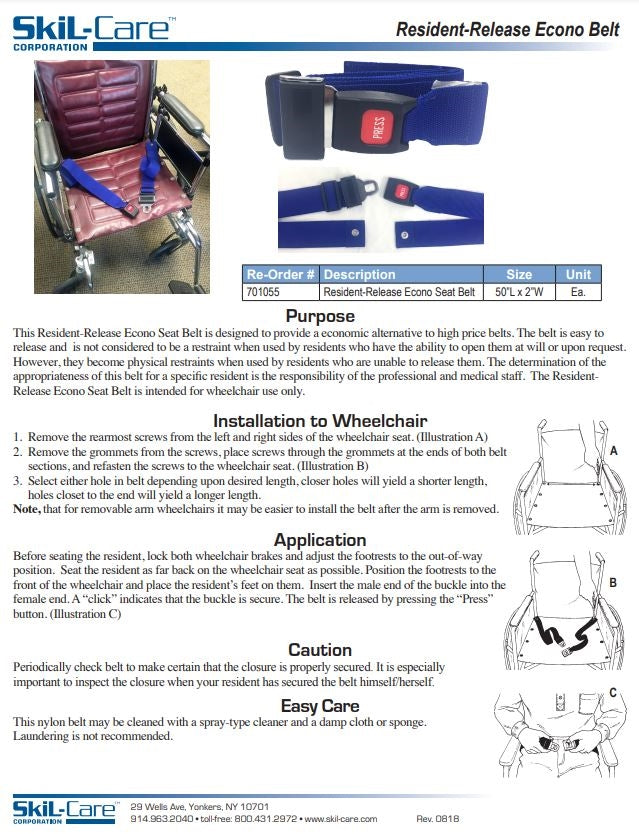 Load image into Gallery viewer, SkiL-Care Resident-Release Nylon Belts
