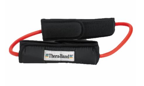 Load image into Gallery viewer, TheraBand Professional Latex Resistance Tubing, 12 Inch Loop With Padded Cuffs
