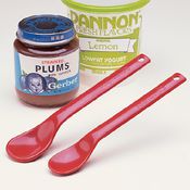 Maroon Spoon™ Feeding Utensils