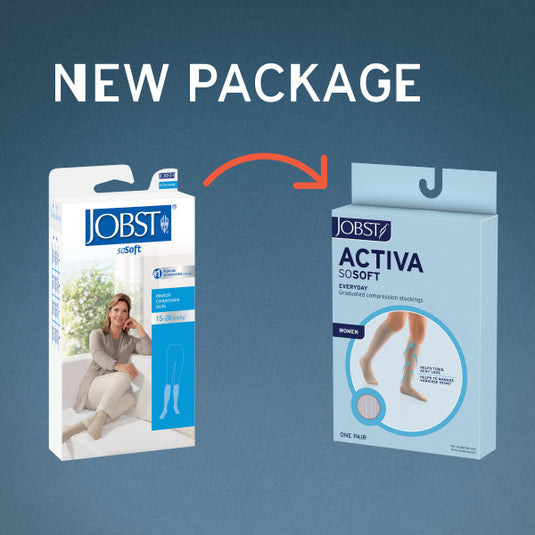 JOBST ACTIVA SoSoft 15-20 mmHg Knee High, Closed Toe, Brocade