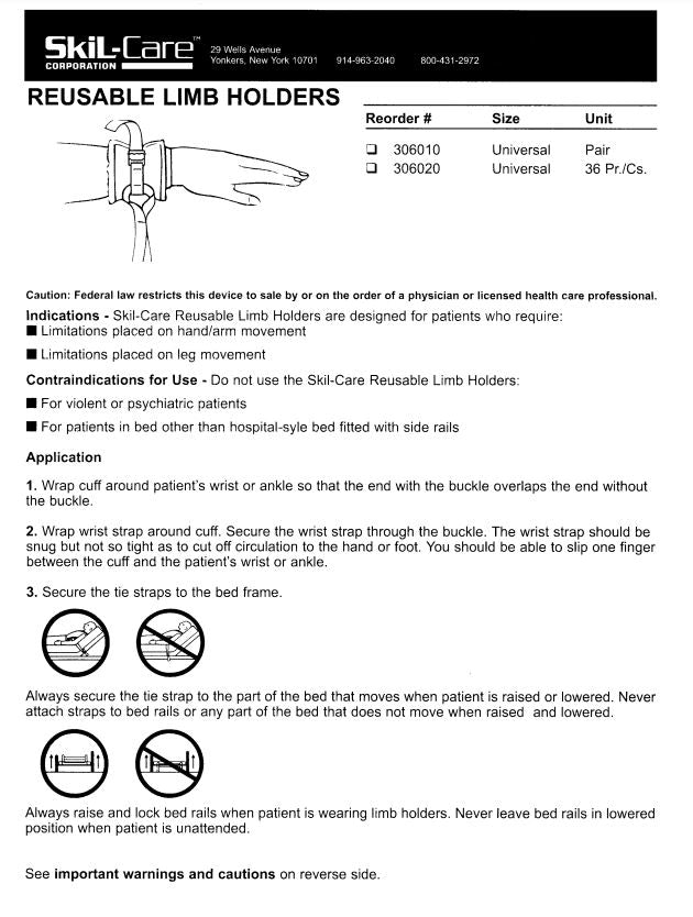 Load image into Gallery viewer, SkiL-Care Sheepskin Limb Holder w/ Double Strap
