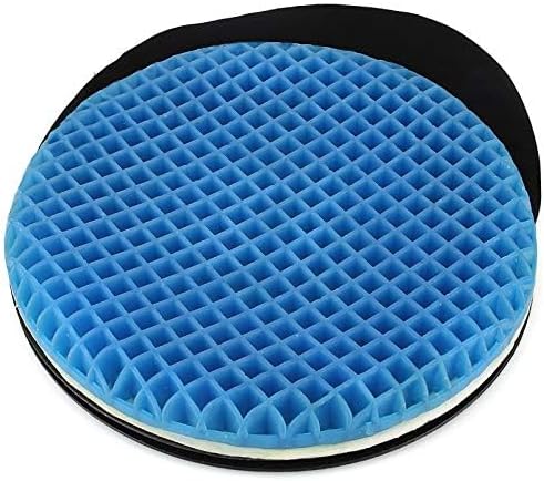 Load image into Gallery viewer, FOMI Premium Firm Swivel Gel Seat Cushion | 360 Degree Rotation | Round Thick Disc Pad for Home or Office Chair, Wheelchair, Boat, Stool | Pressure Sore Relief, Prevents Sweaty Bottom
