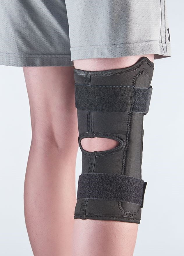 Load image into Gallery viewer, Corflex CoolTex™ AG 13” Anterior Closure Knee Wrap w/Hinge, Open Popliteal
