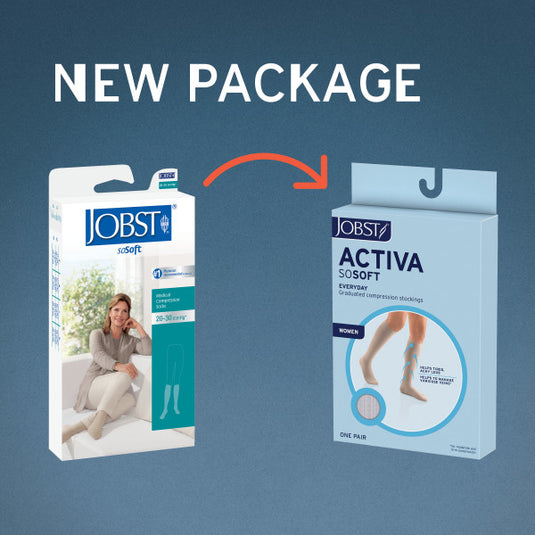 JOBST ACTIVA SoSoft 20-30 mmHg Knee High, Closed Toe, Brocade