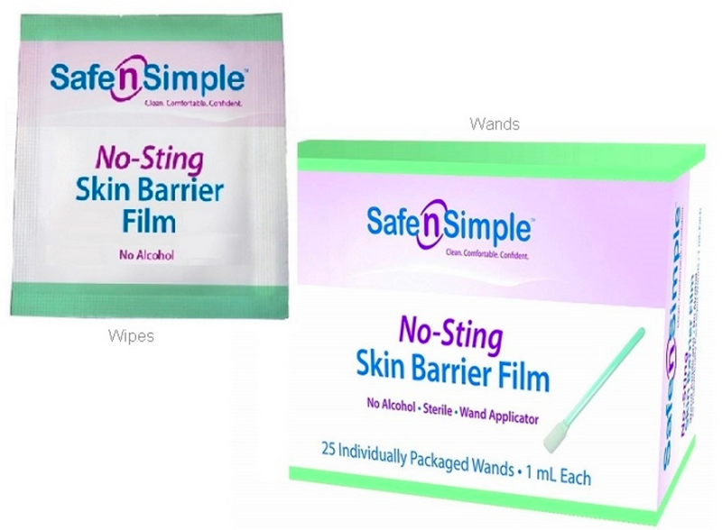 Load image into Gallery viewer, Safe n&#39; Simple No-Sting Skin Barrier Wipes, Wands or Spray
