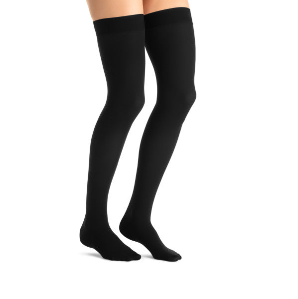 Load image into Gallery viewer, JOBST Women&#39;s Opaque Thigh High With Sensitive Top Band 15-20 mmHg Closed Toe
