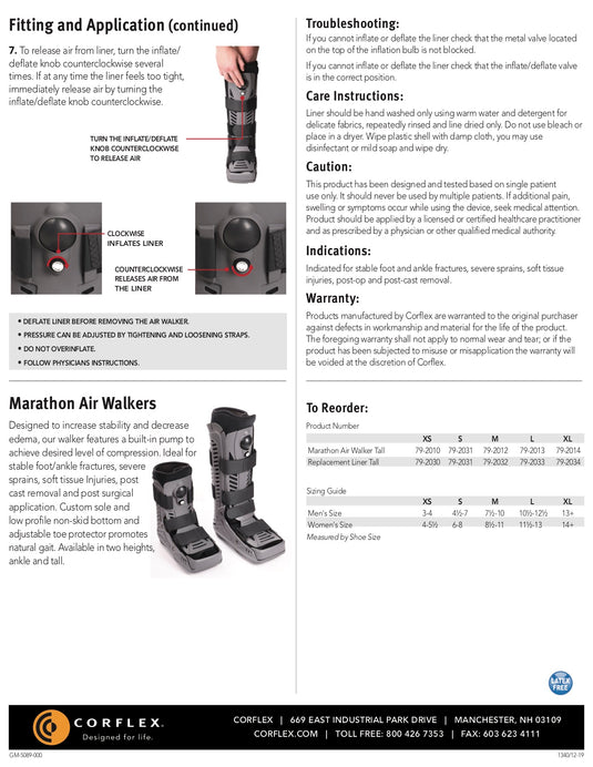 Corflex Marathon Air Walker Boot - Tall