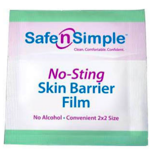 Safe n' Simple No-Sting Skin Barrier Wipes, Wands or Spray