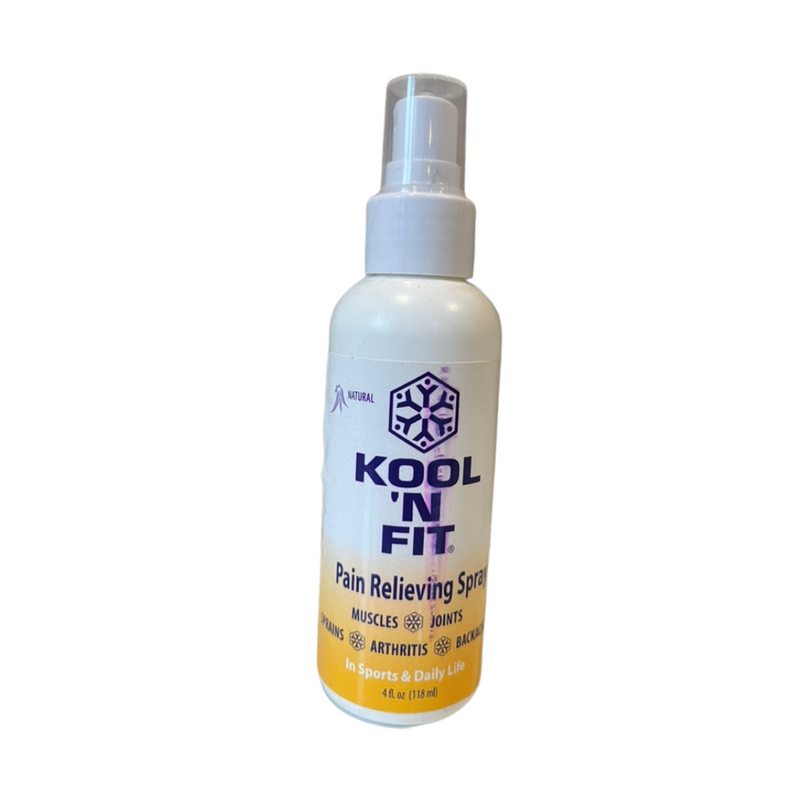 Load image into Gallery viewer, Kool &#39;N Fit Pain Relieving Spray 4 oz. Bottle, FINAL SALE (Packaging May Have Cosmetic Damage)
