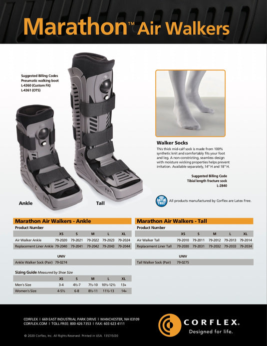 Corflex Marathon Air Walker Boot - Tall