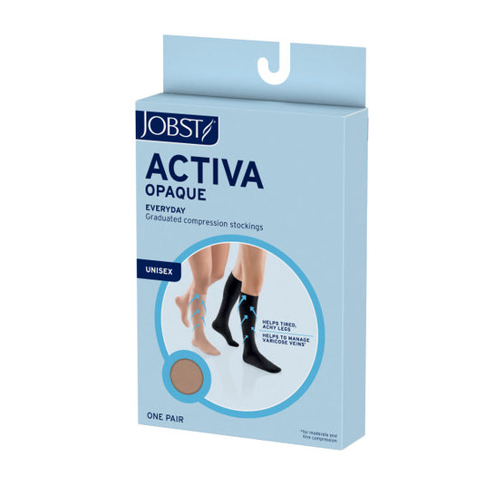 JOBST Activa Opaque 15-20mmHg Waist High, Closed Toe