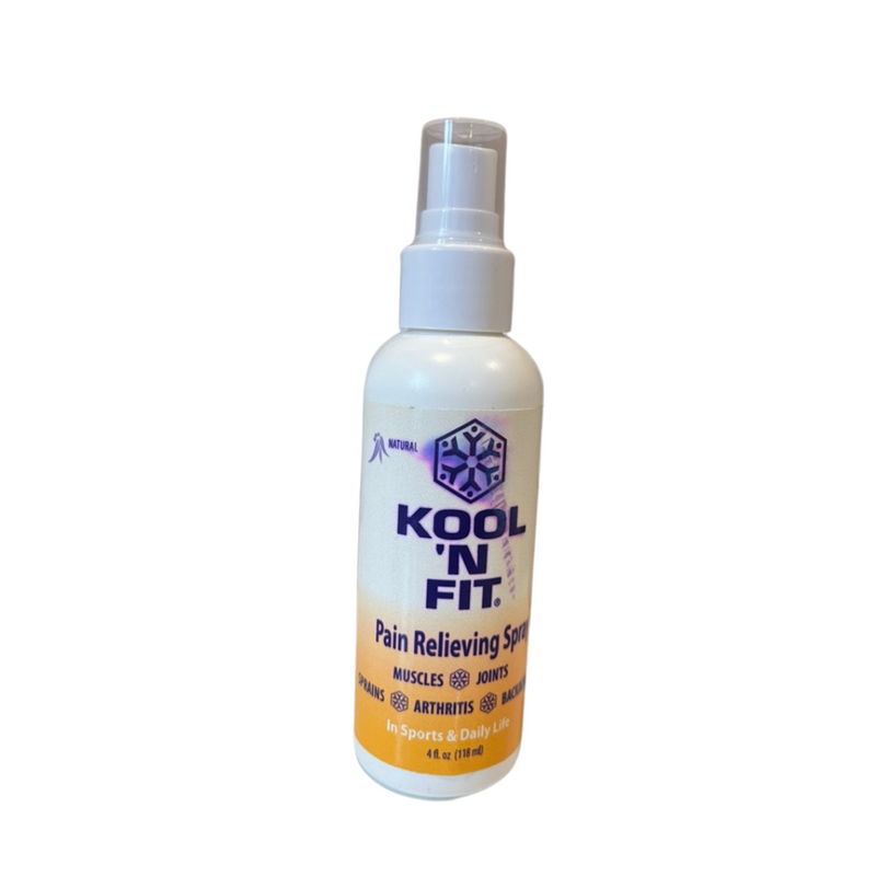 Load image into Gallery viewer, Kool &#39;N Fit Pain Relieving Spray 4 oz. Bottle, FINAL SALE (Packaging May Have Cosmetic Damage)
