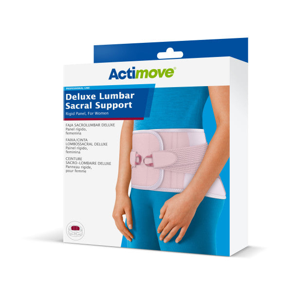 Load image into Gallery viewer, Actimove Deluxe Lumbar Sacral Support Rigid Panel, For Women
