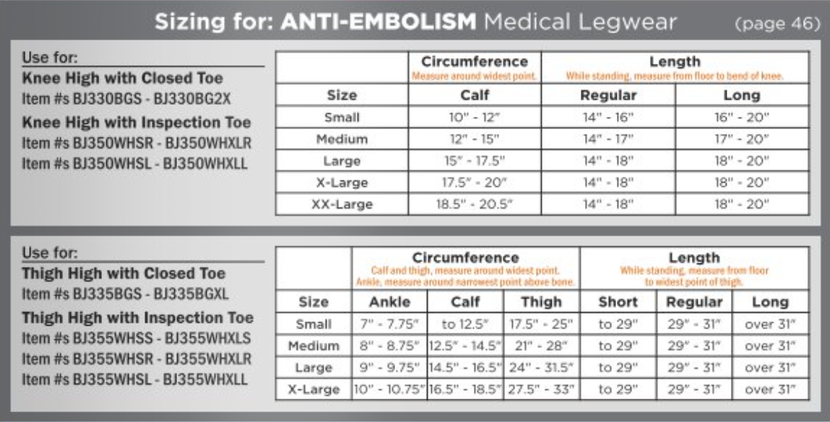 Medi-Pak Anti-embolism Stockings Knee-high, Inspection Toe X-Large