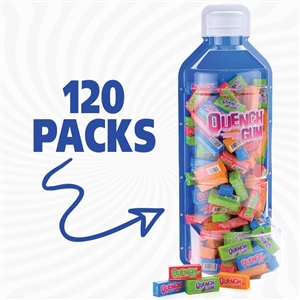 Mueller Quench Gum Water Bottle Display (120) 10-stick packs